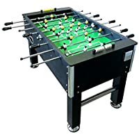 Grafica ma.ro srl Mesa FUTBOLIN Madera Color Negro Modelo Robusto Y Resistente Largo 140 cm x Ancho 88-60 kg Top Class